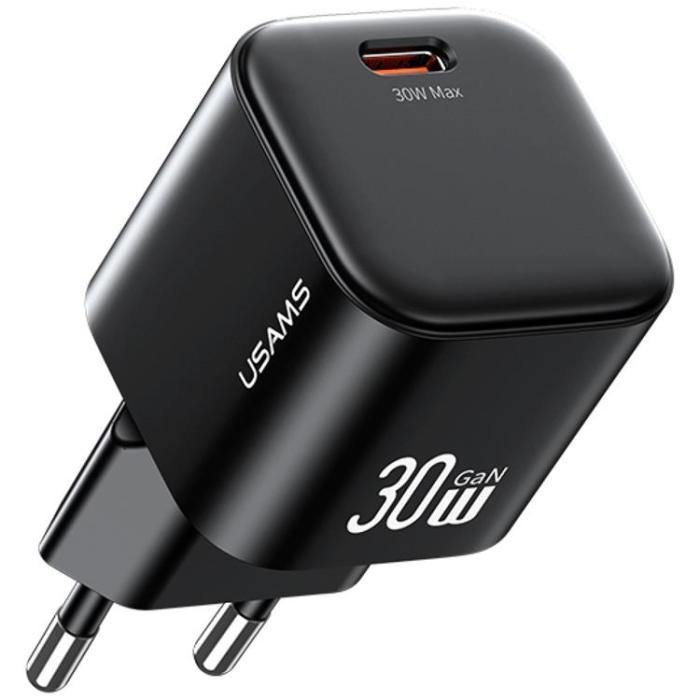 USAMS - USAMS Snabbladdare 30W USB-C Med USB-C 1m Kabel JO Series - Vit