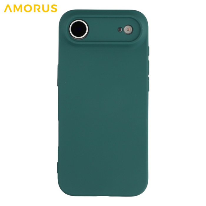 Amorus - AMORUS iPhone Air Mobilskal Precise Cutouts TPU Fiber - Armégrön