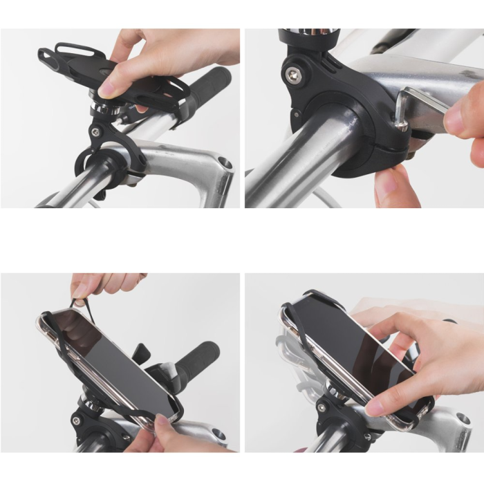 UTGATT1 - Ringke Mobilhållare för Cykel Spider Grip - Svart