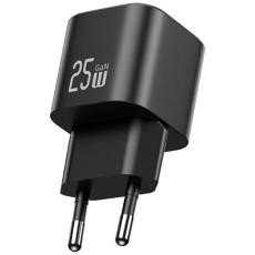 USAMS - USAMS Snabbladdare 25W USB-C GaN Mini JC CC289 - Svart