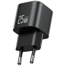 USAMS - USAMS Snabbladdare 25W USB-C GaN Mini JC CC289 - Svart