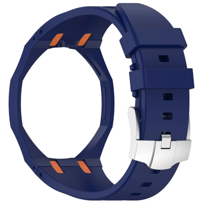 A-One Brand - Swatch Royal Pop Silikonarmband - Mörkblå/Orange