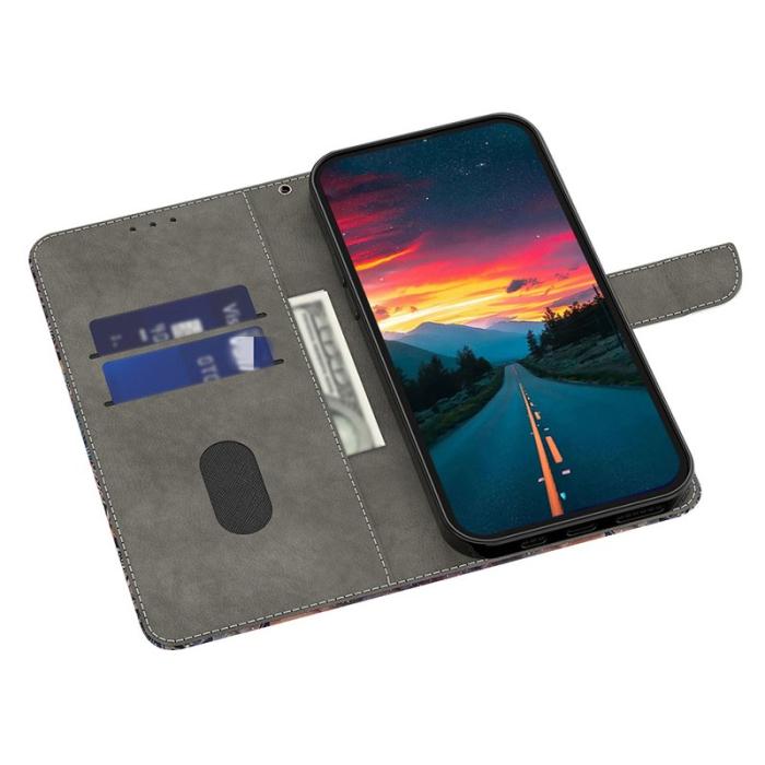 OEM - Samsung Galaxy S26 Plånboksfodral TPU + Konstläder Flip - Röd Uggla