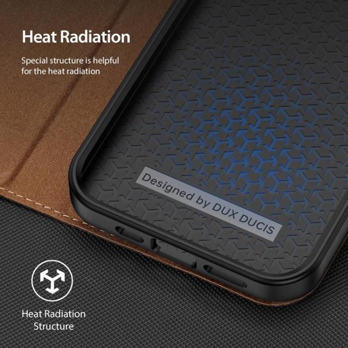 Dux Ducis - Dux Ducis iPhone 14 Pro Max Plånboksfodral Skin X2 - Brun