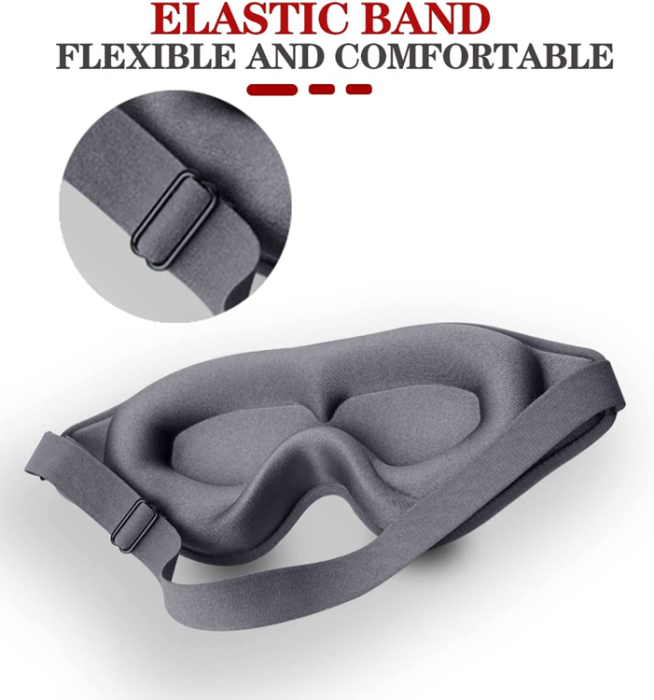 OEM - Bekväm 3D Sovmask/Ögonmask - Grå