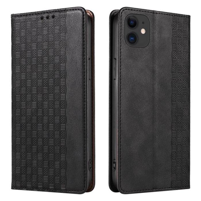 OEM - iPhone 13 mini Plånboksfodral Magnet Strap - Svart