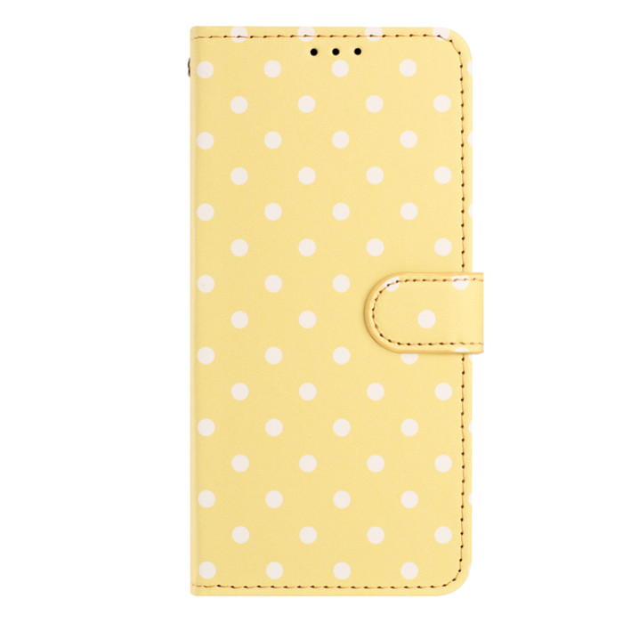 A-One Brand - OnePlus 15 5G Plånboksfodral Polka Dot Pattern Läder - Gul