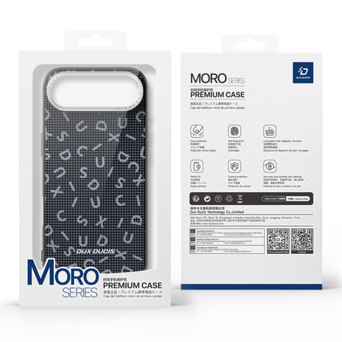 Dux Ducis - DUX DUCIS iPhone Air Mobiskal MagSafe UV Pattern Moro - Svart