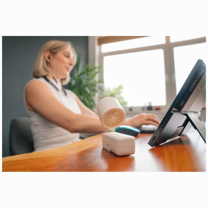 Verbatim - Verbatim Handhållen Fläkt Ice Touch Pro Cool `n` Go 32348 - Vit/Silver