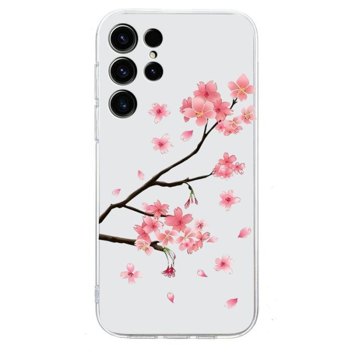 OEM - Mobilskal till Samsung Galaxy S26 Ultra Mönstertryck Stöttålig TPU Plommonblomma
