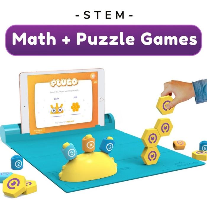 Shifu - Shifu Plugo: STEM Wiz Pack 3 spel i ett paket - Matematik, Ordförråd, Pussel,