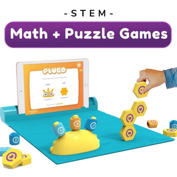 Shifu - Shifu Plugo: STEM Wiz Pack 3 spel i ett paket - Matematik, Ordförråd, Pussel,