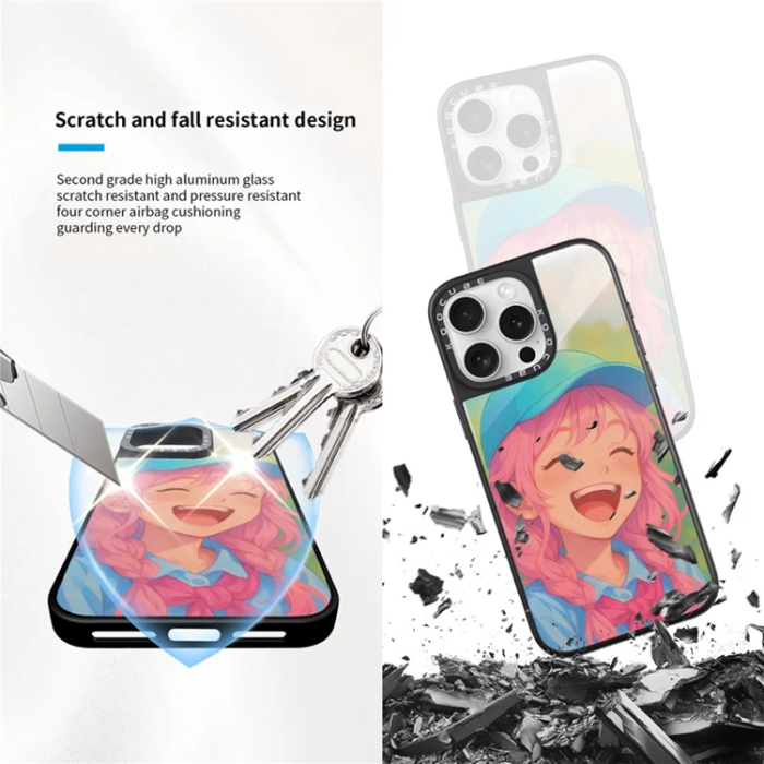 A-One Brand - iPhone 15 Pro Mobilskal MagSafe Aluminium Silikon