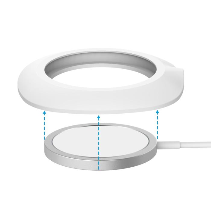 UTGATT1 - Desk Silikon Skal till Apple Magsafe Charger - Vit