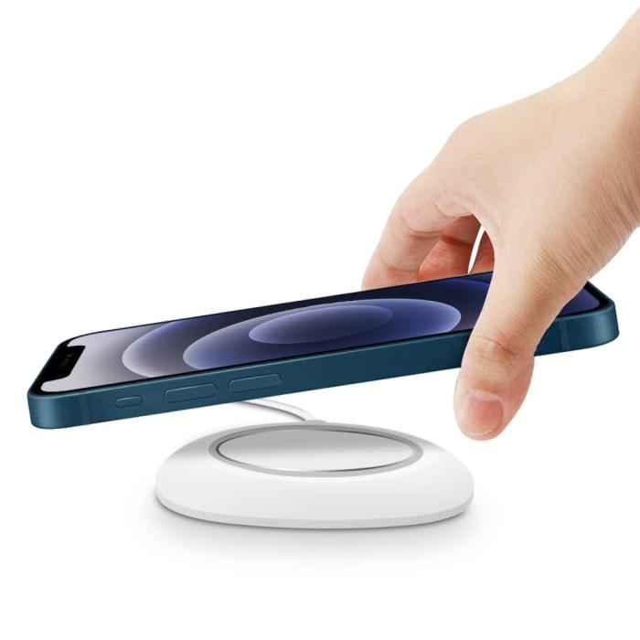 UTGATT1 - Desk Silikon Skal till Apple Magsafe Charger - Vit
