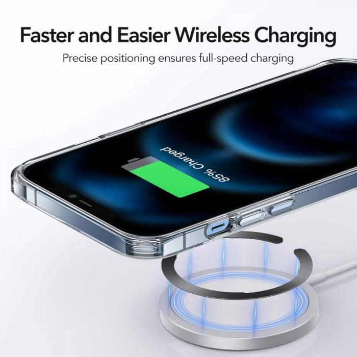 ESR - ESR - Halolock Magsafe Universal Magnetic Ring - Svart & Silver