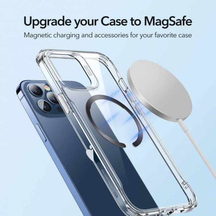 ESR - ESR - Halolock Magsafe Universal Magnetic Ring - Svart & Silver