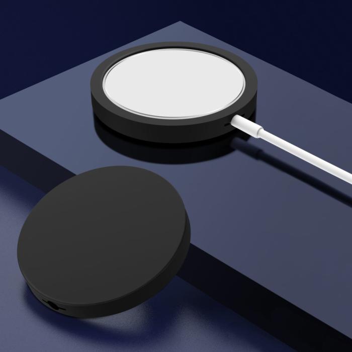 OEM - Silikon Skal till Apple Magsafe Charger - Svart