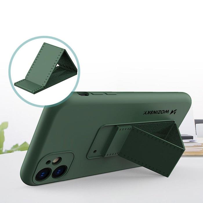 Wozinsky - Wozinsky Kickstand Silikon iPhone 12 Pro Max Skal - Grön