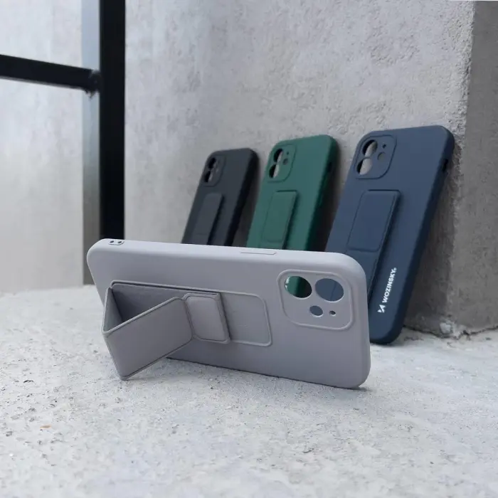 Wozinsky - Wozinsky Kickstand Silikon iPhone 12 Pro Max Skal - Grå