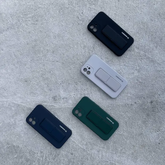Wozinsky - Wozinsky Kickstand Silikon iPhone 12 Pro Max Skal - Grå