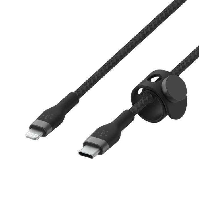 UTGATT1 - Belkin Flätad USB-C Till Lightning Kabel 2M - Svart