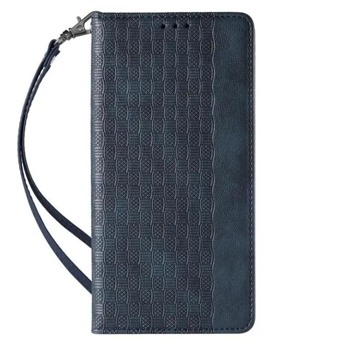 OEM - Galaxy S23 Ultra Plånboksfodral Magnet Strap - Blå