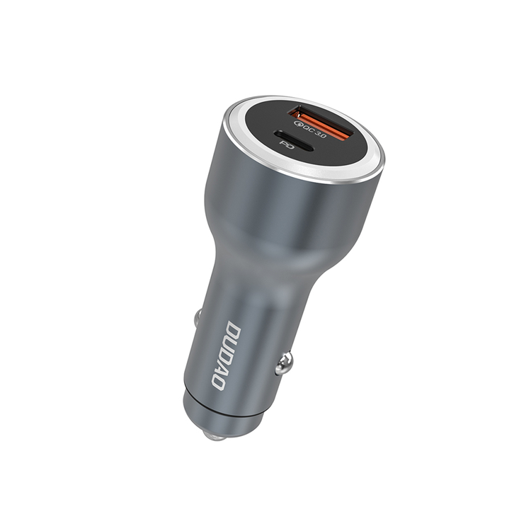 Dudao Billaddare PD 120W 1xUSB-A 1xUSB-C QC3.0 LED R4Ultra - Grå | 505295 | AlltMobil