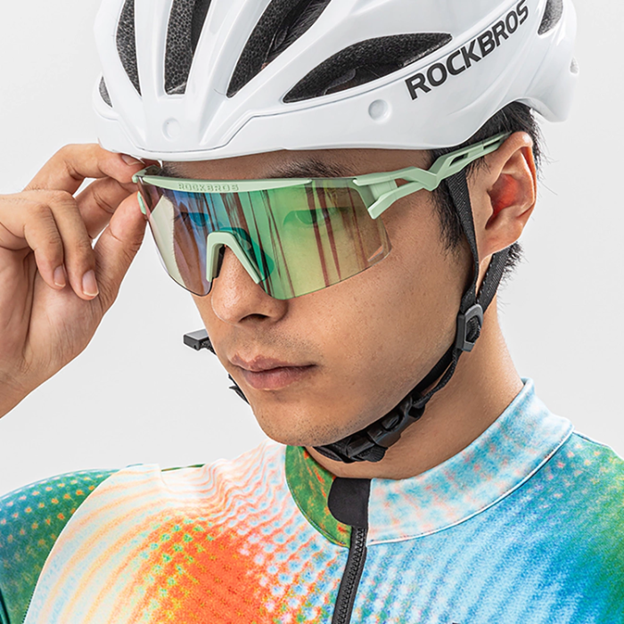 Rockbros - Rockbros Polariserade Cykelglasögon med UV-skydd - Vit