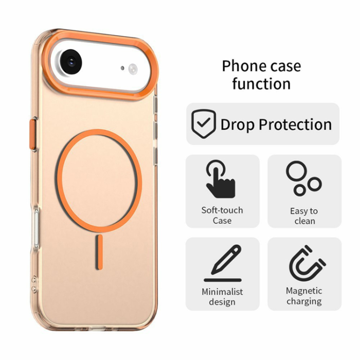 A-One Brand - iPhone Air Mobilskal MagSafe Candy Color - Orange