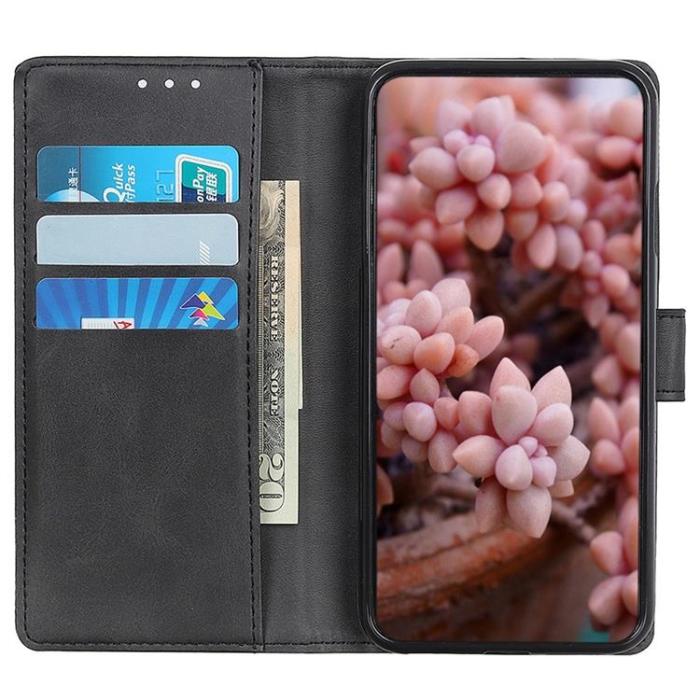 A-One Brand - Galaxy Xcover 6 Pro Plånboksfodral PU Läder - Svart