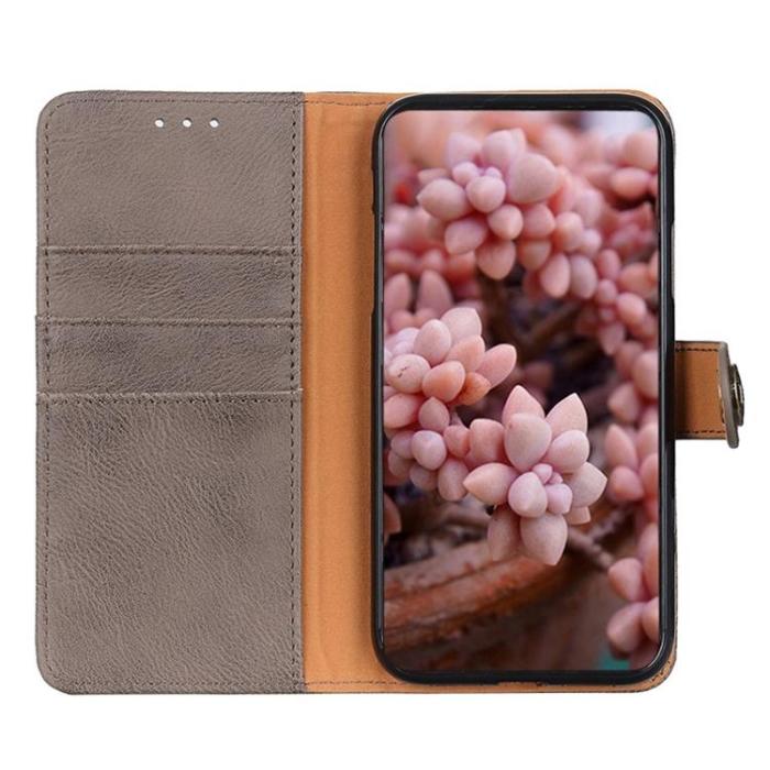 KHAZNEH - KHAZNEH Sony Xperia 1 IV Plånboksfodral Magnetic Flip - Grå