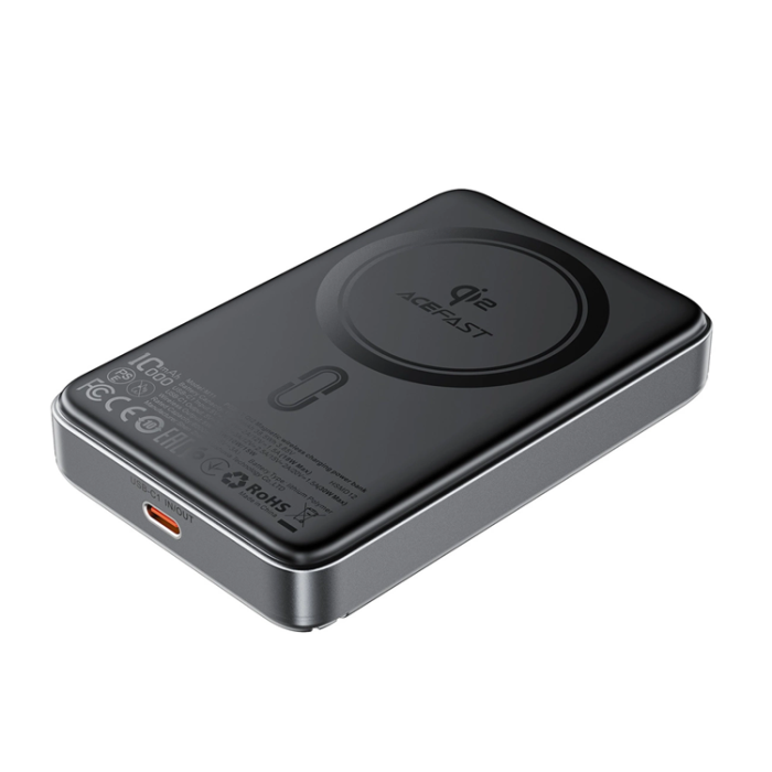 Acefast - Acefast Qi2 Magsafe Trådlös Powerbank 10000mAh 30W - Svart