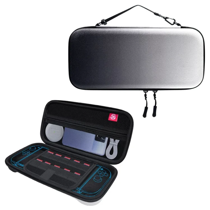 JYS - JYS Nintendo Switch 2 Bärväska för Konsol med Spelkortplatser - Vit/Svart