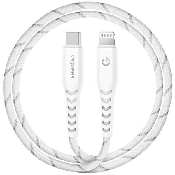 Energea USB-C till Lightning Kabel 1.5m MFI Nyloflex C94 - Vit | 3541 | AlltMobil