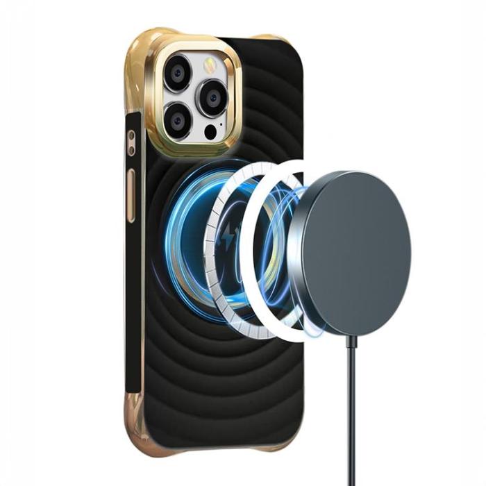 OEM - iPhone 15 Pro Max Mobilskal Magsafe Circle Glam - Svart