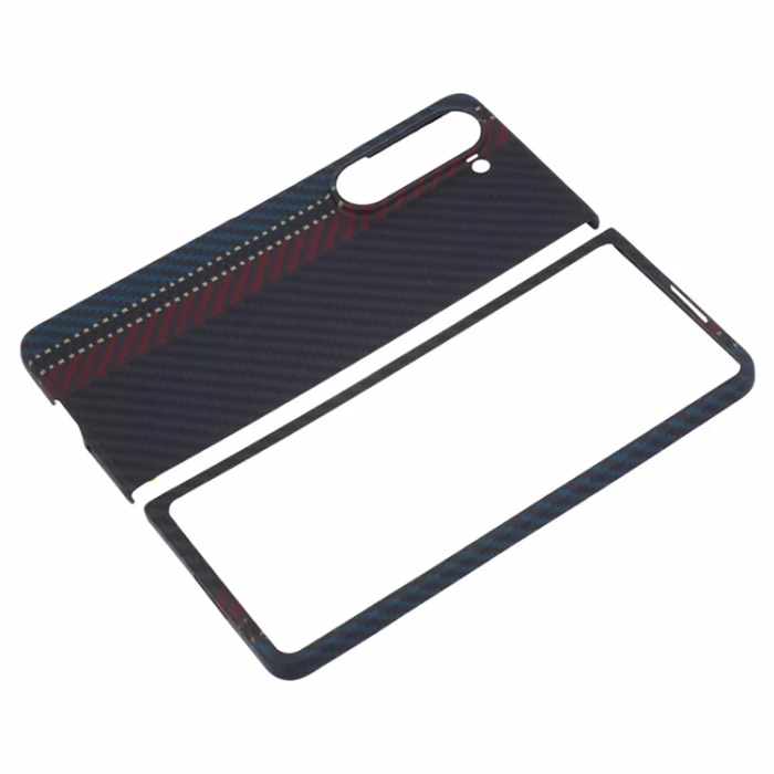 A-One Brand - Galaxy Z Fold 5 5G Mobilskal Aramid Fiber 1500D - Color Stripes