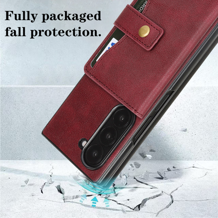 A-One Brand - Galaxy Z Fold 7 Mobilskal MagSafe Detachable Korthållare Kickstand