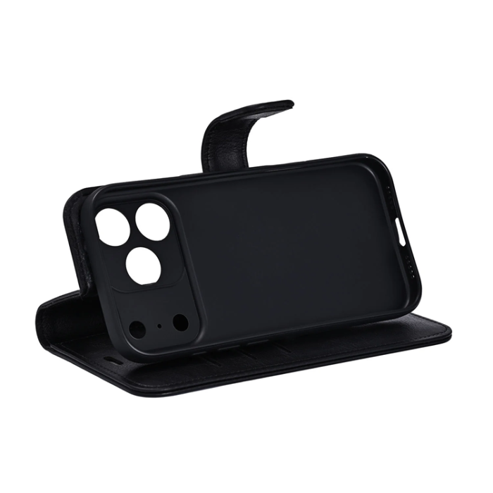 Radicover - RADICOVER iPhone 17 Pro Plånboksfodral Strålningsskydd 3 Kort RFID - Svart