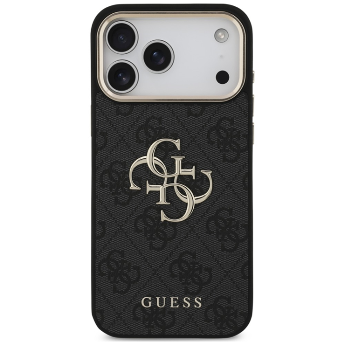 Guess - Guess Mobilskal för iPhone 18 Pro/17 Pro med Rem Metal Trims Logo