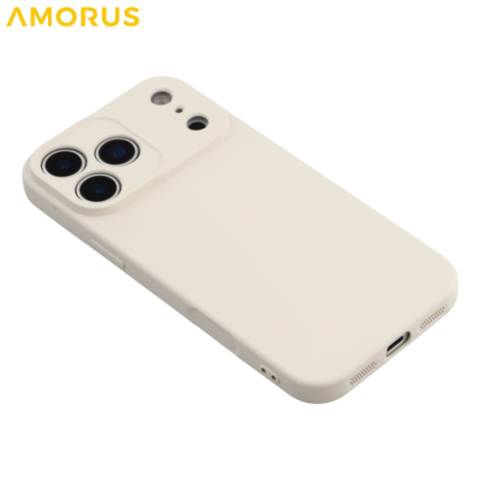Amorus - AMORUS iPhone 17 Pro Max Mobilskal Precise Cutouts - Vit