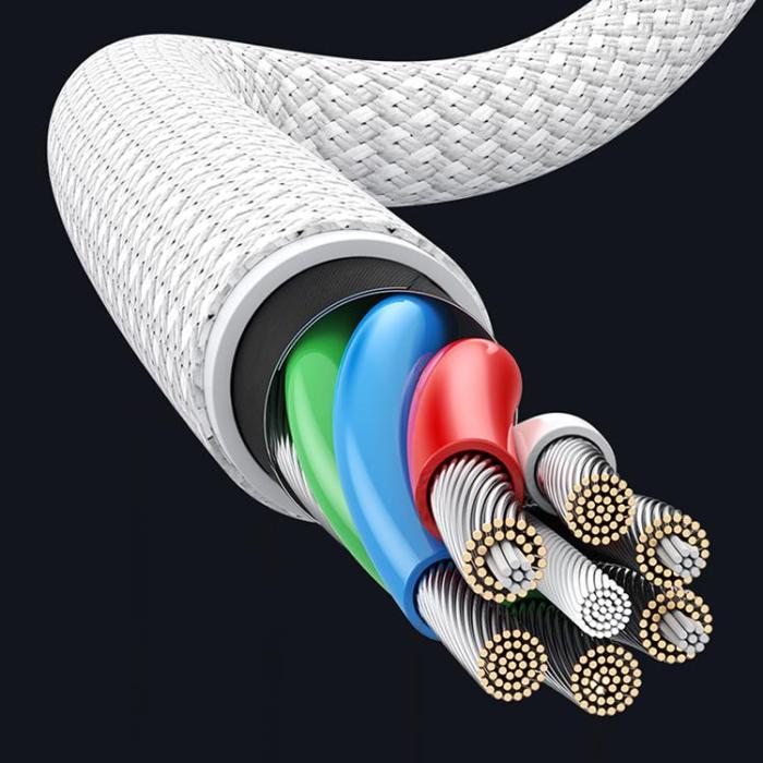 Ugreen - Ugreen US557 USB-C till USB-C kabel PD 100W 1m - Vit