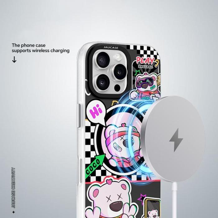 JAUCASE - JAUCASE iPhone 16 Pro Mobilskal MagSafe - Baseball Bear
