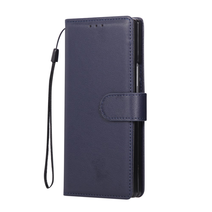 A-One Brand - Galaxy Z Fold7 Plånboksfodral Med Handledsrem - Blå