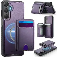 OEM - JEEHOOD Samsung Galaxy A15 5G Mobilskal Konstl&auml;der - Lila