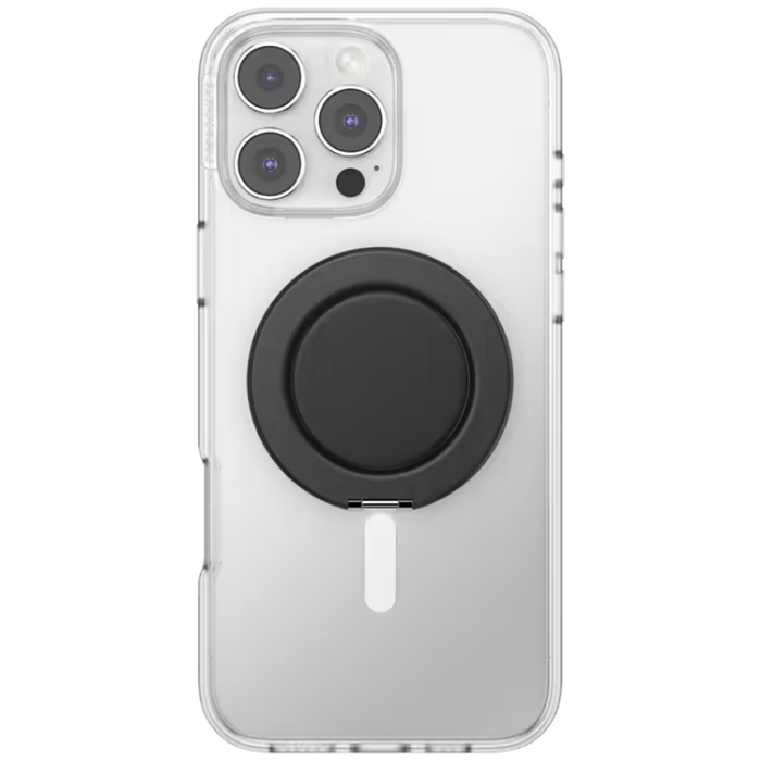 PopSockets - PopSockets MagSafe Popuphållare och Stativ Kick-Out Grip - Svart