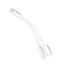 Forcell - Adapter HF/audio + charging USB-C - Jack 3.5mm Vit