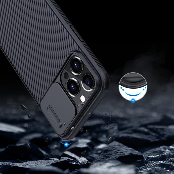 UTGATT1 - Nillkin CamShield Pro Skal iPhone 13 Pro - Svart