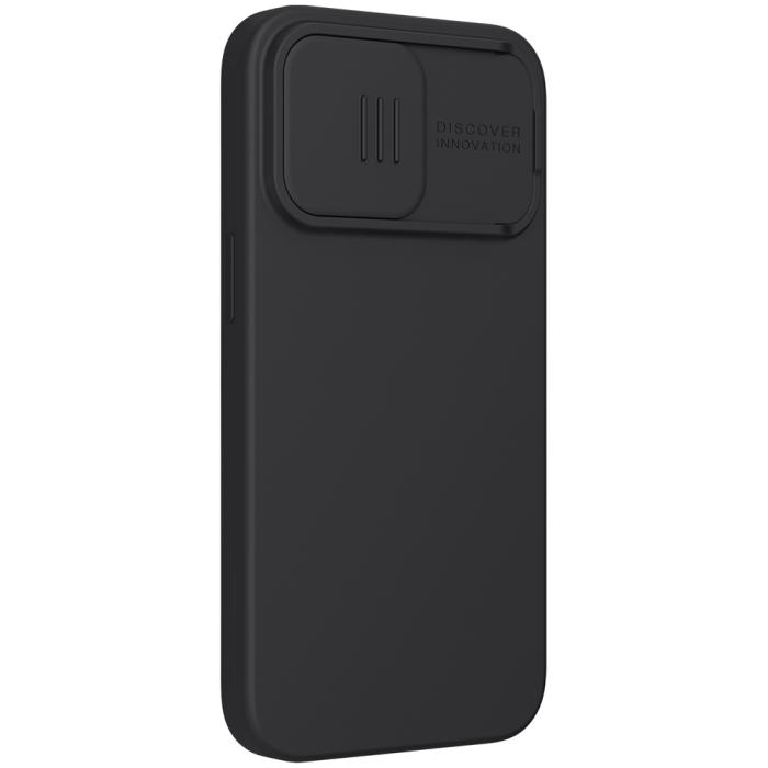 UTGATT1 - Nillkin CamShield Silky Silikon Skal iPhone 13 Pro - Svart