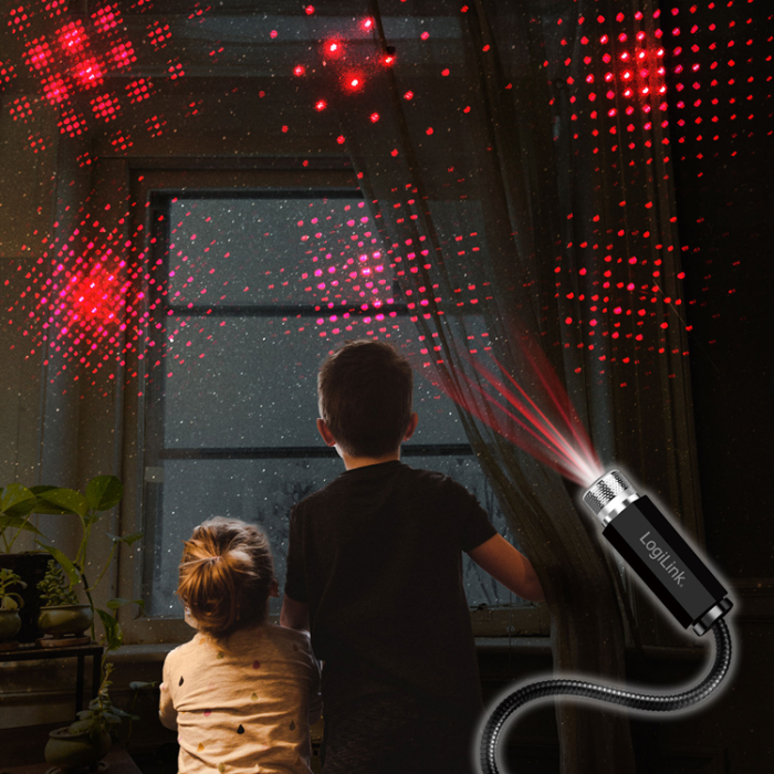 LogiLink - LogiLink LED Starlight 6st ljusmönster USB-A